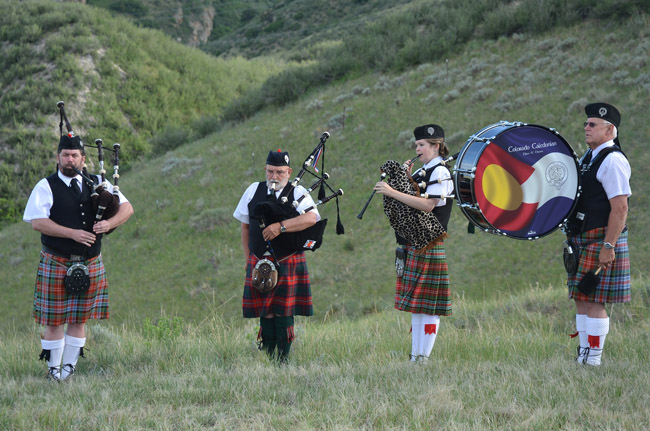 Colorado Caledonian Pipe Timm Herrod, Richard Molesworth, Sarah Bulloch and Dave Cottrell