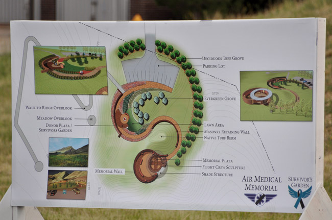 Air Medical Memoria, Survivors Garden and Air Medical Memorial Park